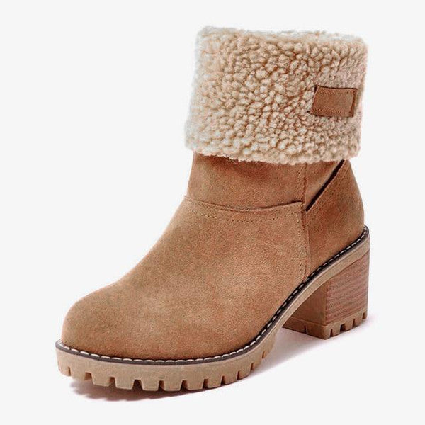 Selene | Chic Insulated Leather Snow Boots
