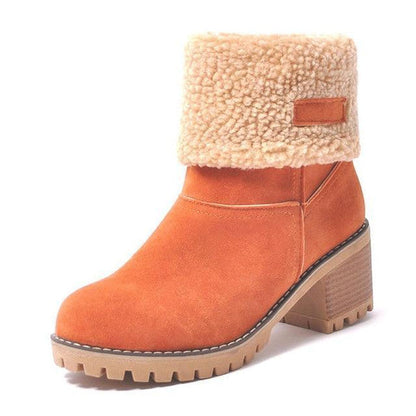 Selene | Chic Insulated Leather Snow Boots