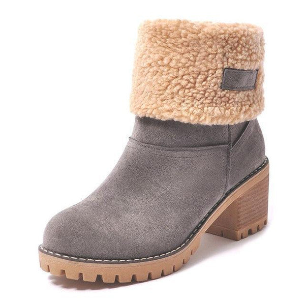Selene | Chic Insulated Leather Snow Boots