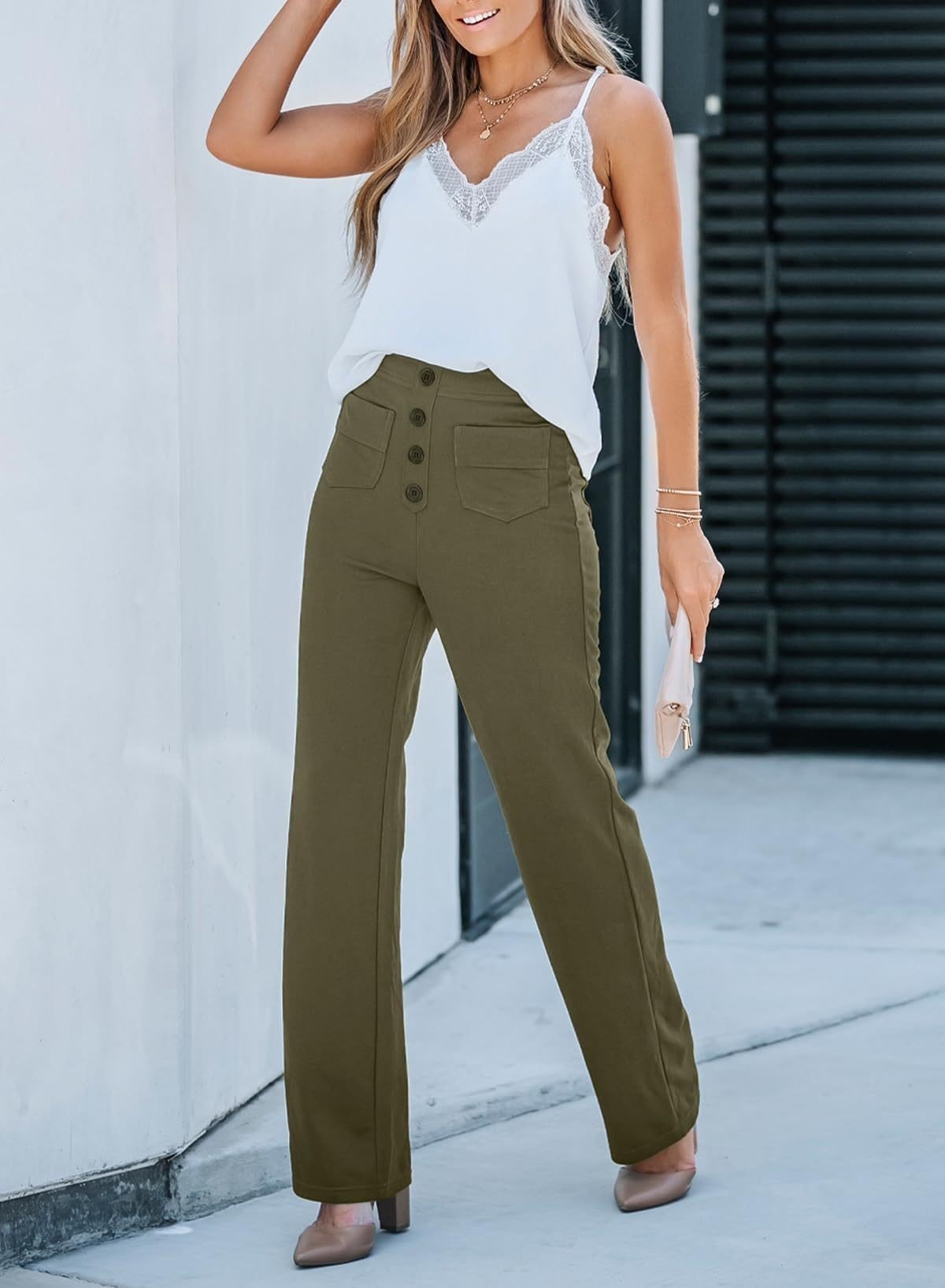 Sienna | Chic High-Waisted Stretch Trousers