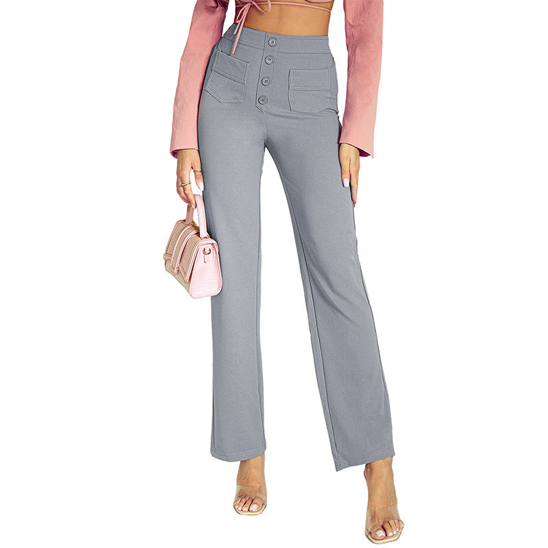 Sienna | Chic High-Waisted Stretch Trousers