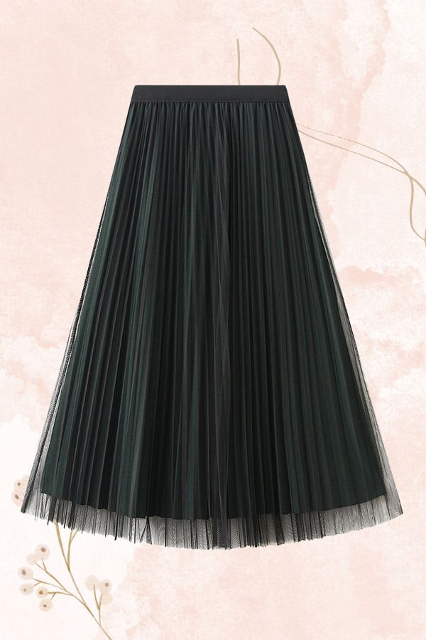 Talia | Whimsical Tulle Midi Skirt