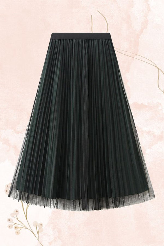 Talia | Whimsical Tulle Midi Skirt