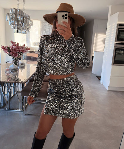 Sienna | Charcoal Chic Skirt