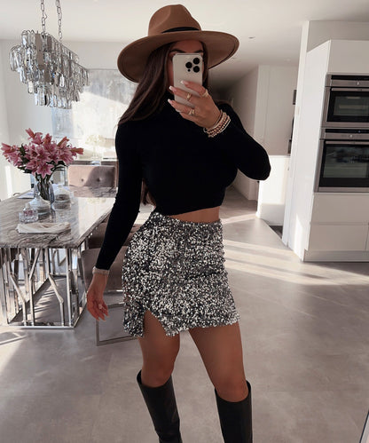 Sienna | Charcoal Chic Skirt