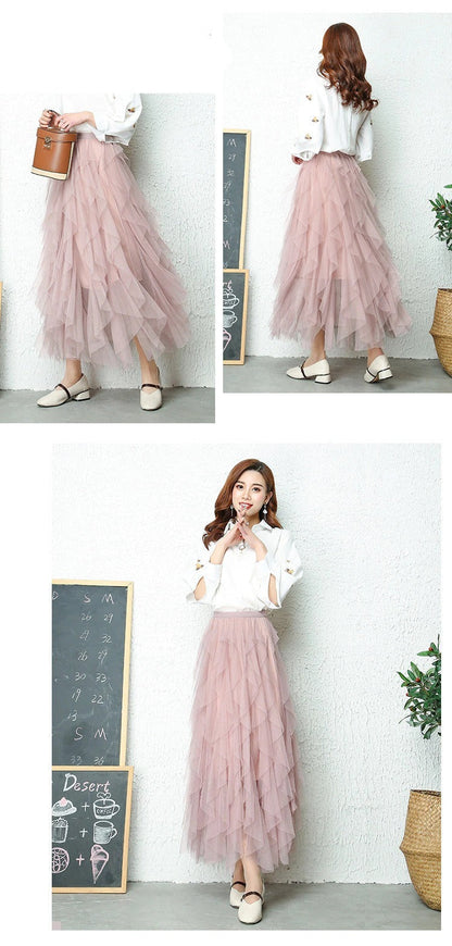 Luna | Elegant High-Waisted Pleated Skirt