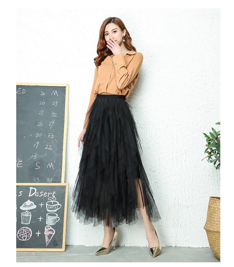 Luna | Elegant High-Waisted Pleated Skirt
