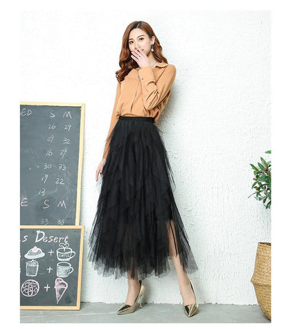 Luna | Elegant High-Waisted Pleated Skirt