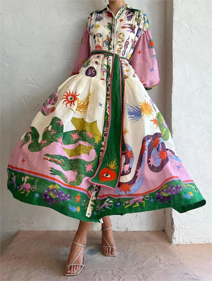 Sienna | Elegant Maxi Italian Dress