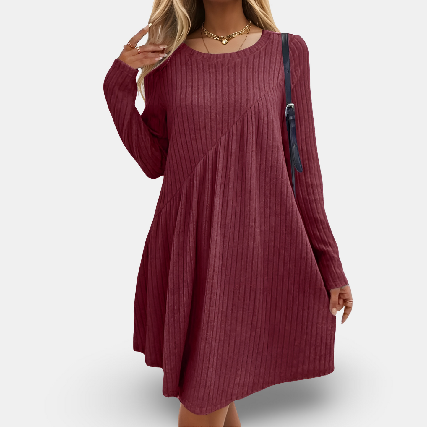 Mabel | Cozy Elegance Long Sleeve Dress