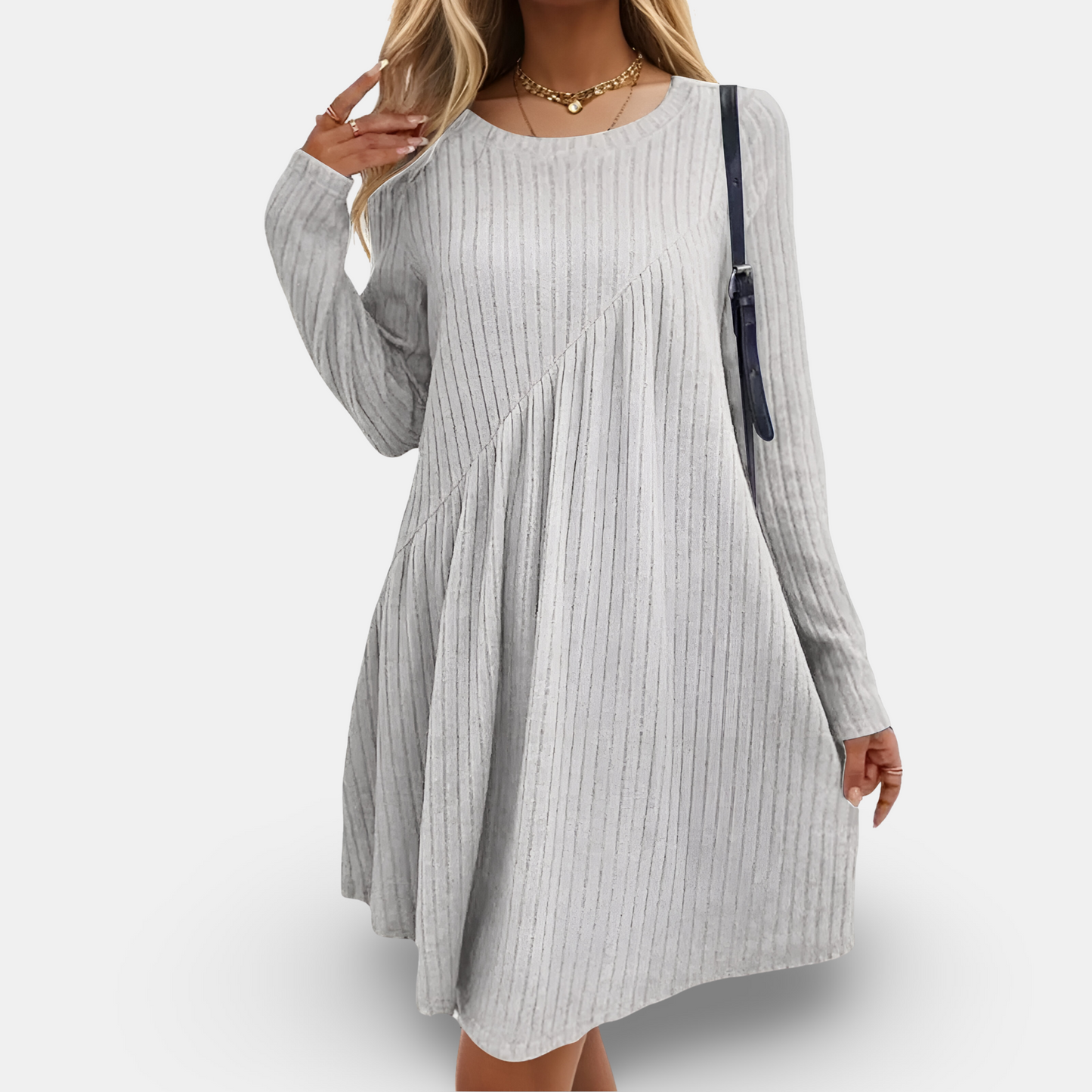 Mabel | Cozy Elegance Long Sleeve Dress