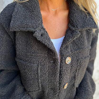 Sophie | Chic Short Wool Jacket with Lapels