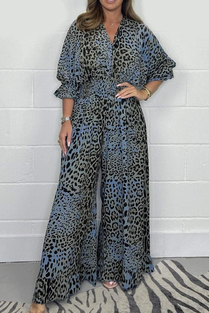 Sienna | Wild Leopard Print Jumpsuit