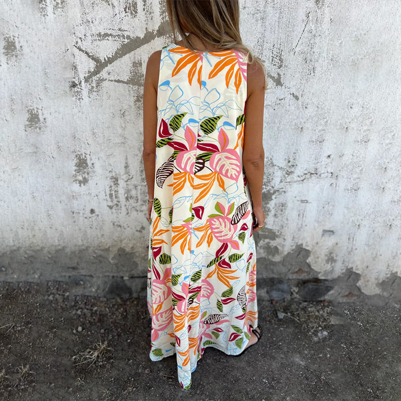 Freya | Elegant V-Neck Maxi Dress
