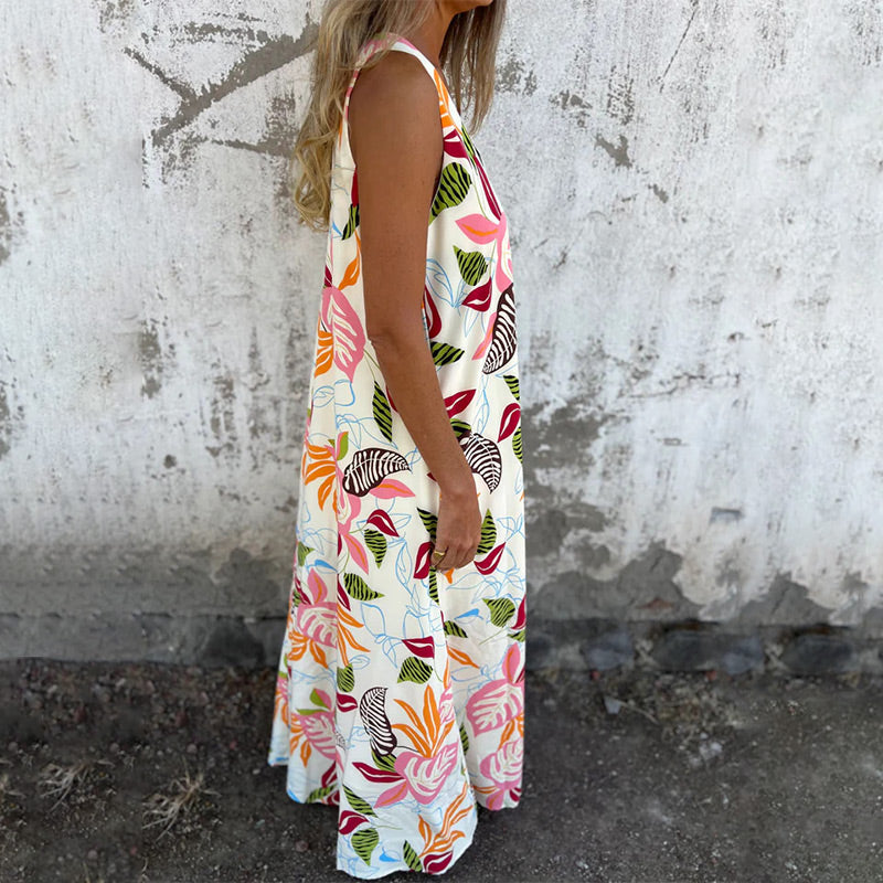 Freya | Elegant V-Neck Maxi Dress